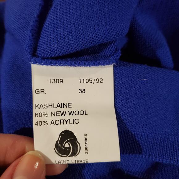 Vtg Bode 80s Wool Short Sleeve Lightweight Knit Sweater German Size 38 US M 10 - Picture 6 of 9